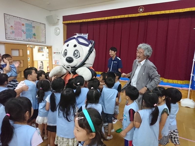 気仙沼市葦の目幼稚園を訪問しました【2019年8月30日】